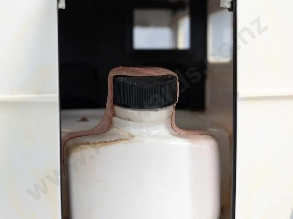 Jim Beam automotive decanter - Ford Ambulance with hinged rear door, looks like seepage around seal, seems empty. Some Image 1++