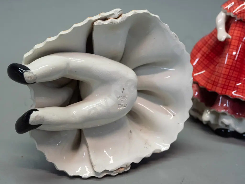 5 Italian "Zampiva" hand painted porcelain doll figurines with fine extruded hair - with 2001-2002 catalog booklet Image 1++