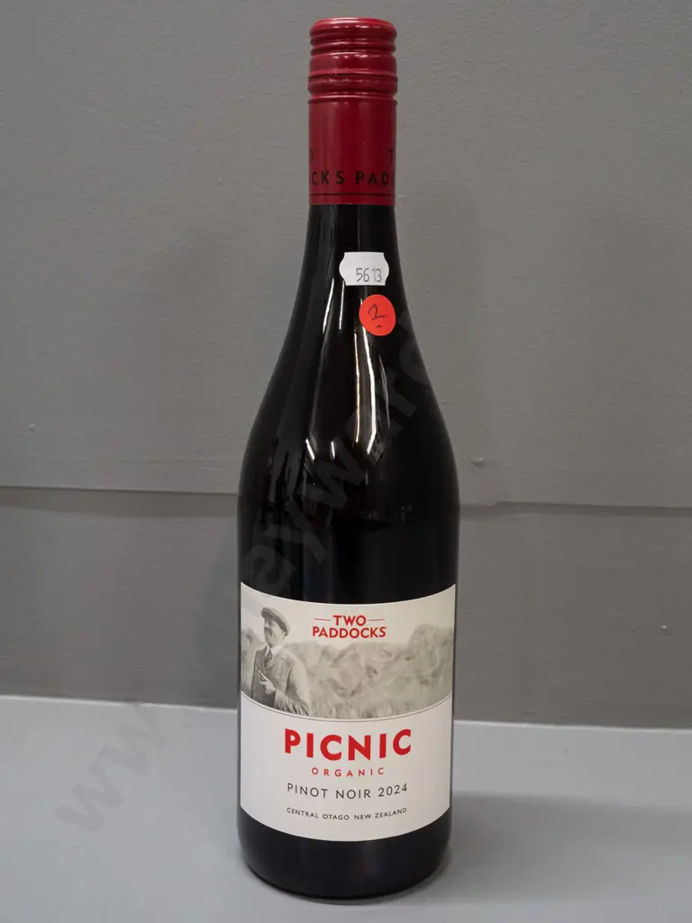bottle of Two Paddocks 2024 Central Otago "Picnic" organic Pinot Noir 750ml Image 1++
