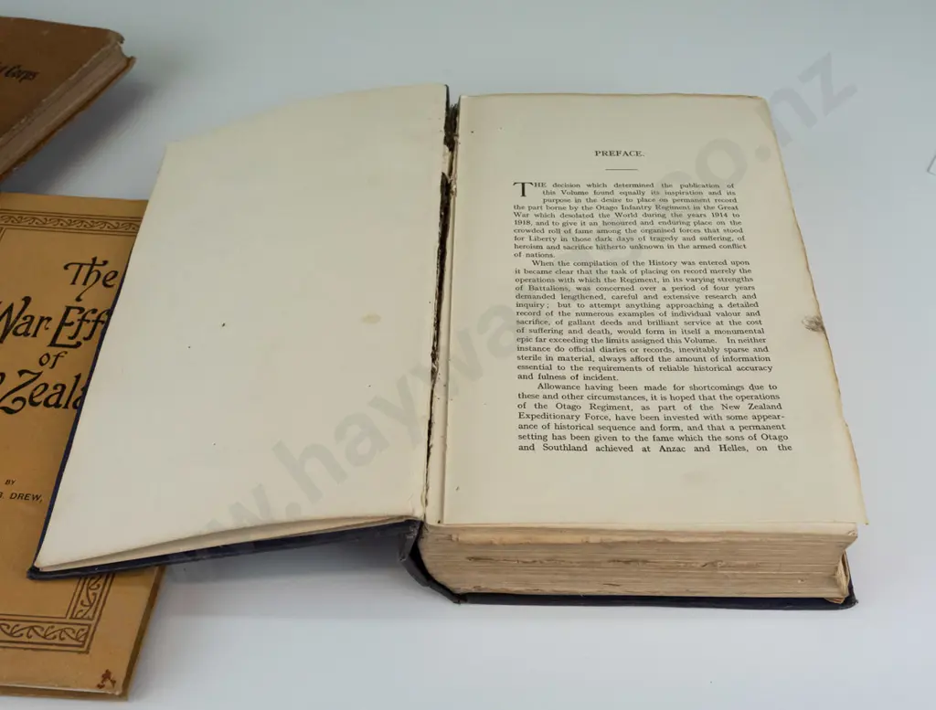 3x New Zealand books - The War Effort of New Zealand, New Zealand Cyclist Corps, The Otago regiment 1914-1918 Image 1++