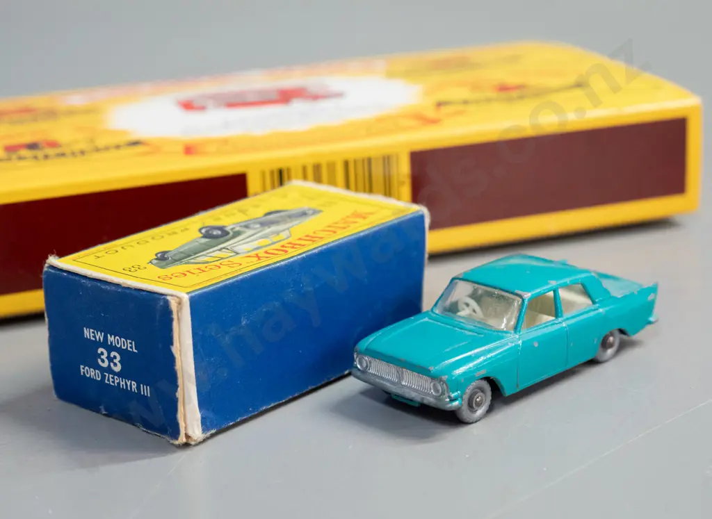 Matchbox Series G-1 40th Anniversary Collection of 5 vehicles in fitted box and a vintage Ford Zephyr Mark III with Image 1++