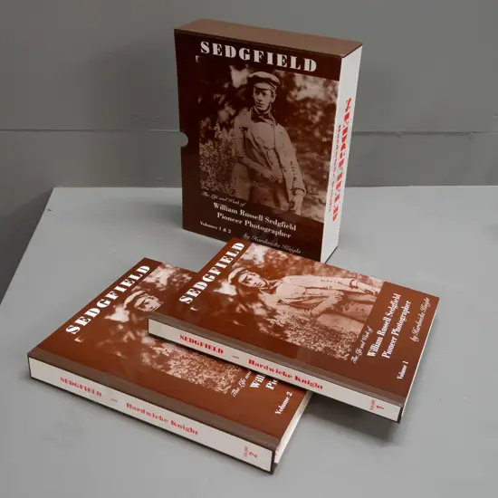slip-cased 2-volume Hardwicke Knight book set - signed by author - limited edition 55 of 200 - photographs of William