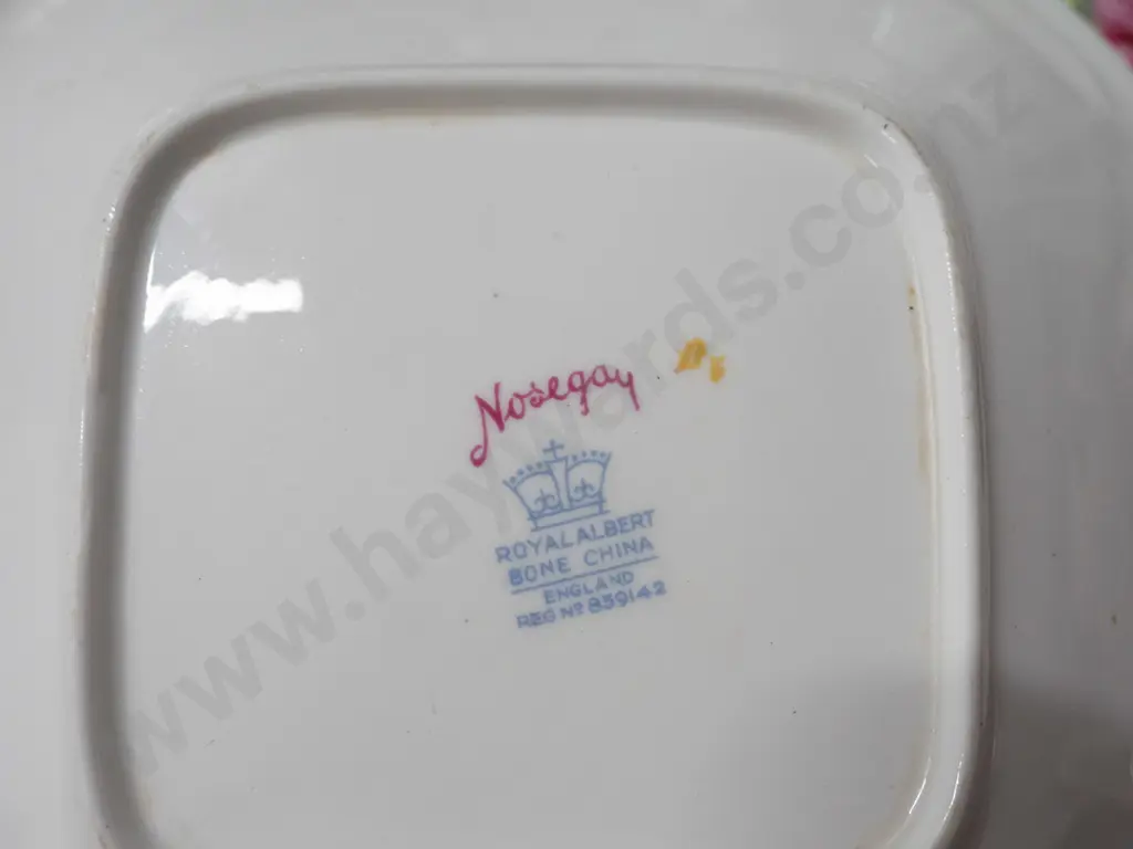 vintage Royal Albert "Nosegay" floral tea ware - 6 trios plus 2 cups & saucers, cake plate, sandwich tray, 2 jugs and 2 Image 1++