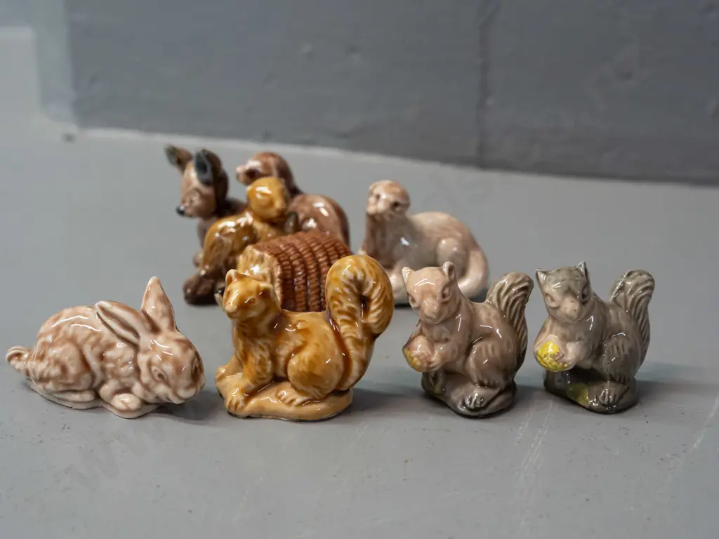 9 Wade whimsies - squirrels, rabbit, hedgehog, etc. Image 1++
