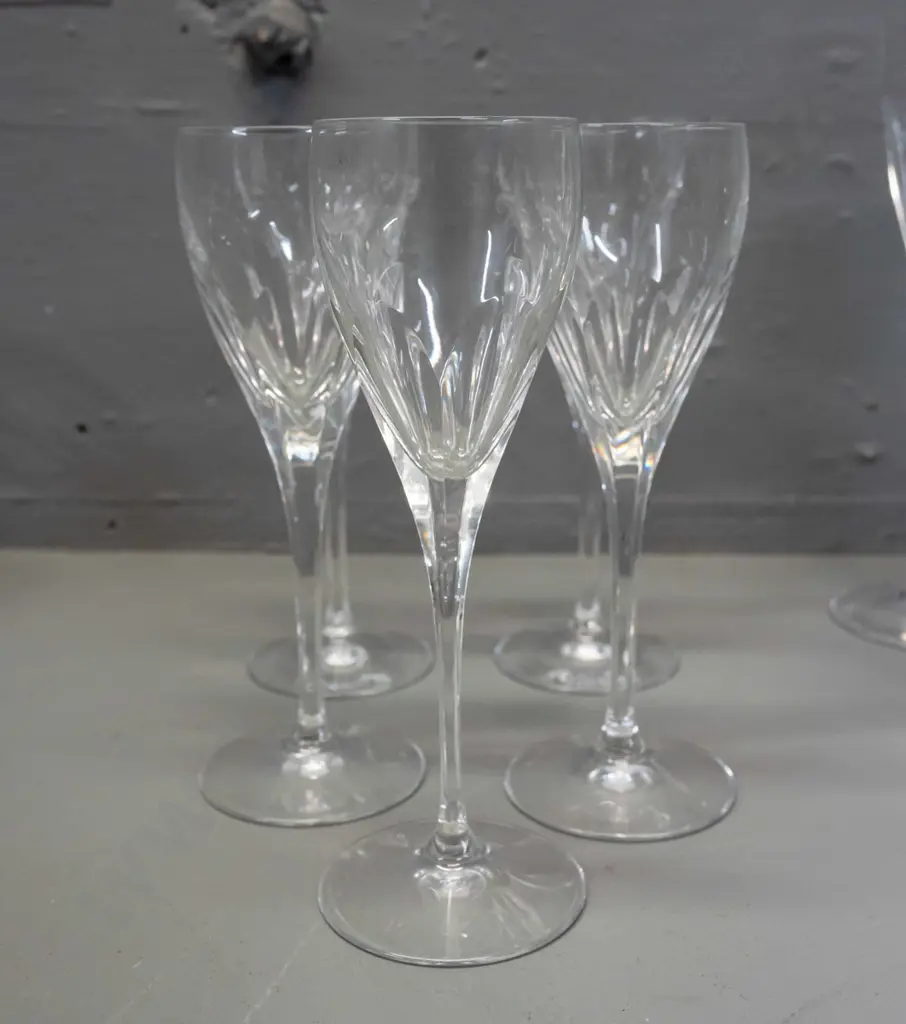 Davinci Italian crystal in 3 sizes - 6 champagnes H-230, 2 wine glasses, 5 liqueurs Image 1++