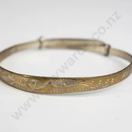 silver bangle stamped silver 925