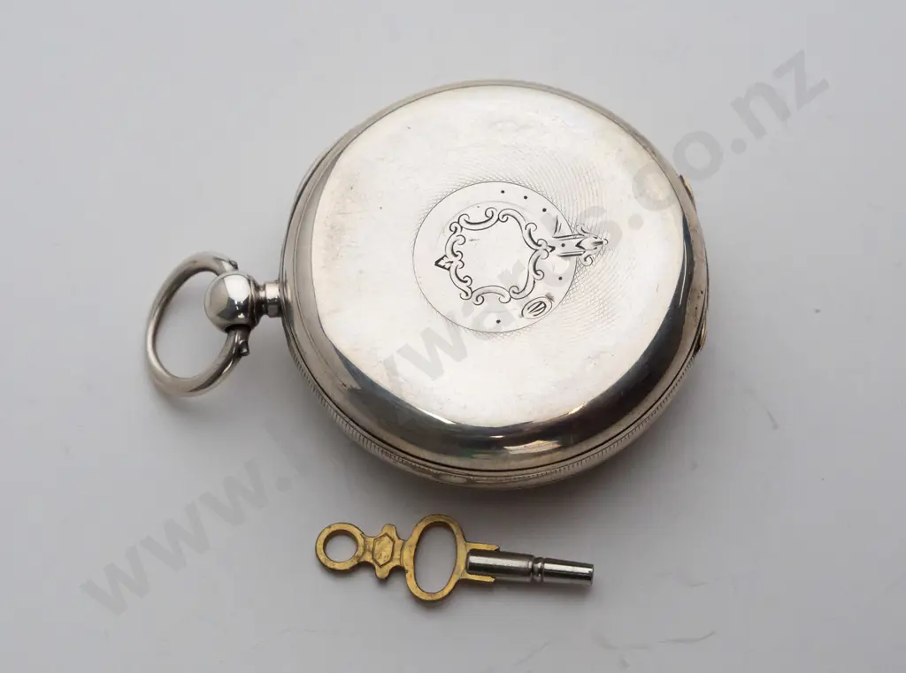JW Benson London sterling silver cased The Ludgate pocket watch, jewelled lever, by warrant to HM Image 1++