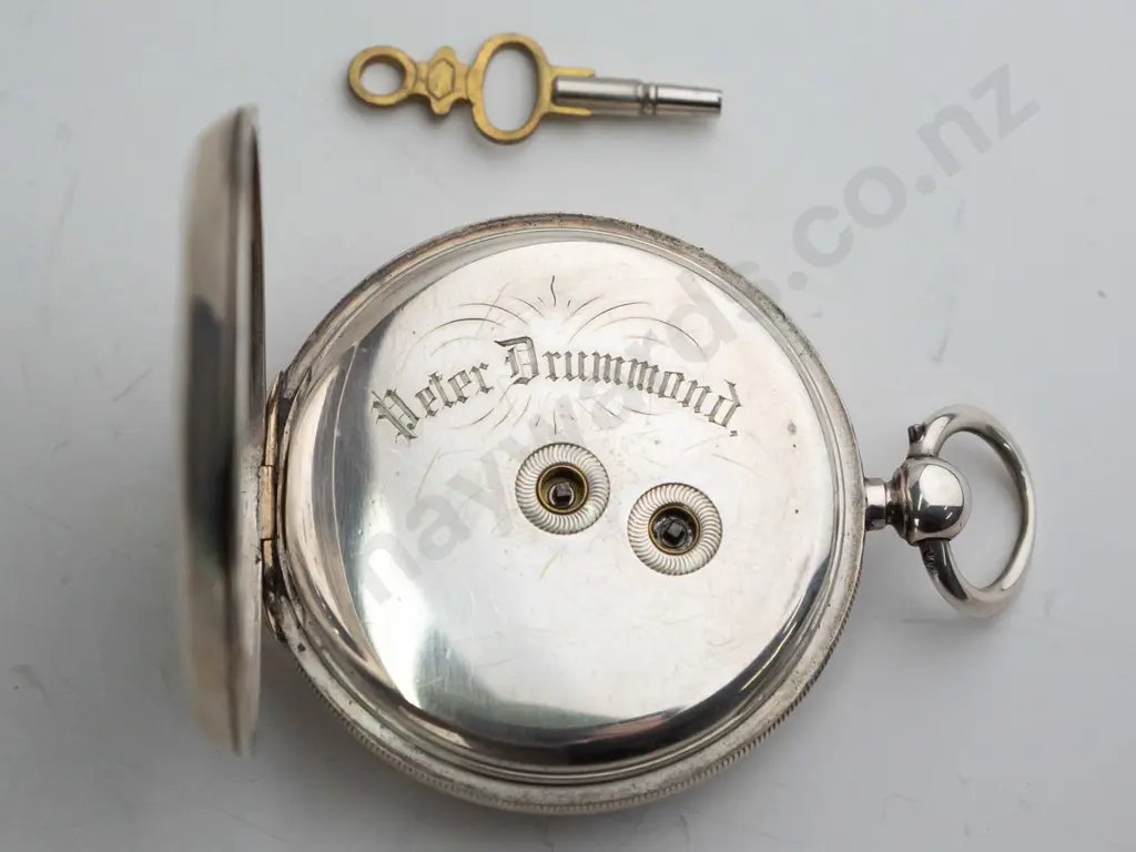 JW Benson London sterling silver cased The Ludgate pocket watch, jewelled lever, by warrant to HM Image 1++