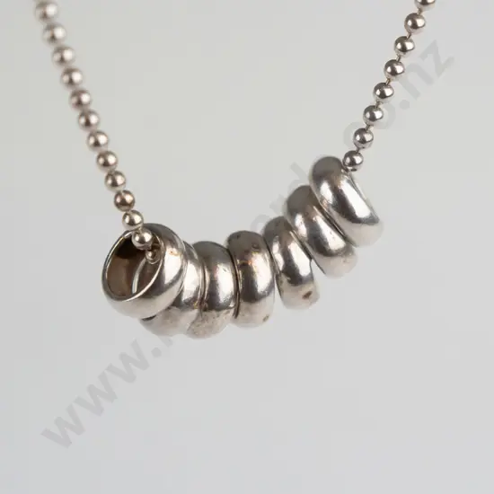 sterling silver ring necklace