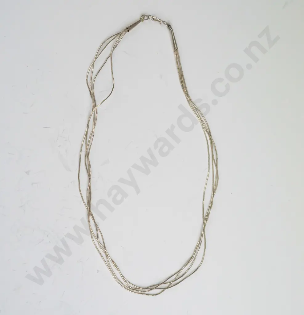 sterling silver 3 strand necklace Image 1++