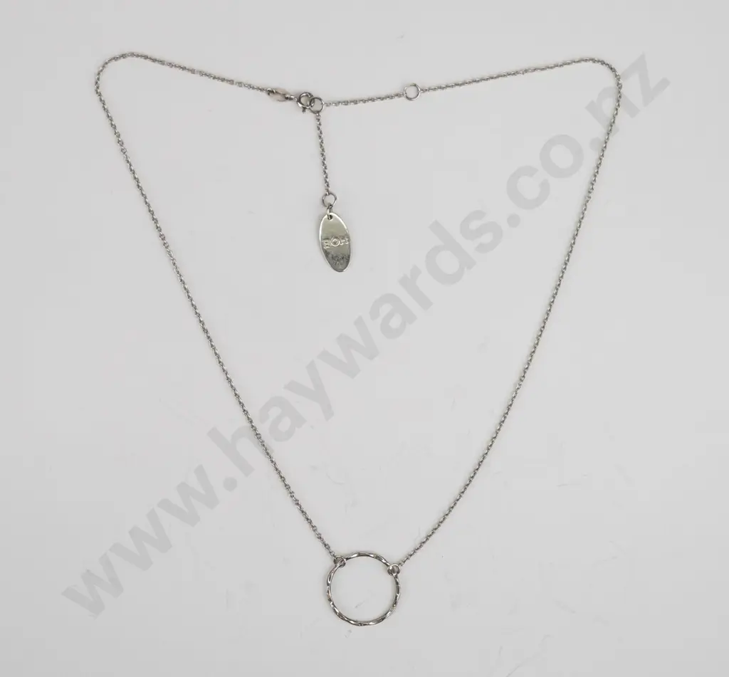 silver Boh Runga necklace stamped 925 Image 1++