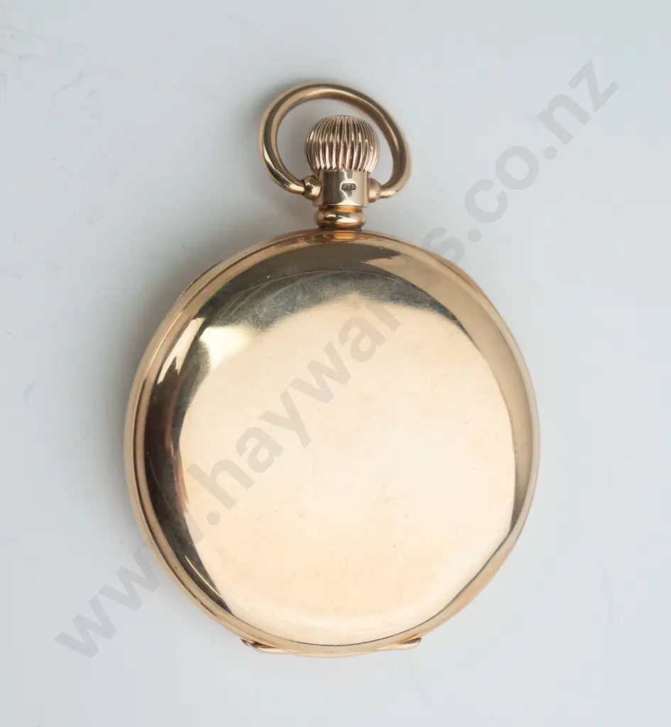 S Crooks 190 George Street Dunedin 9ct pocket watch (case, approx 36gm) Case No. 432848 Image 1++