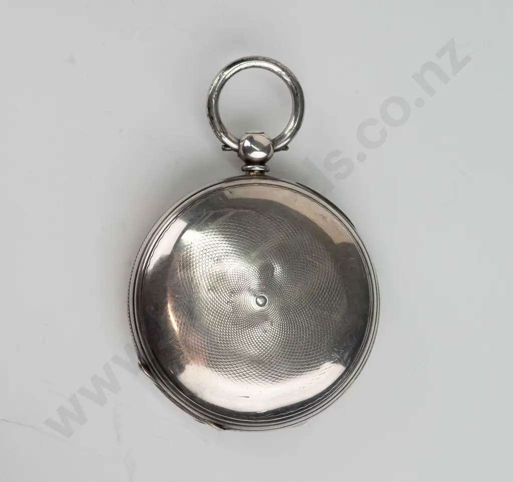 silver pocket watch stamped lion, anchor, g Image 1++