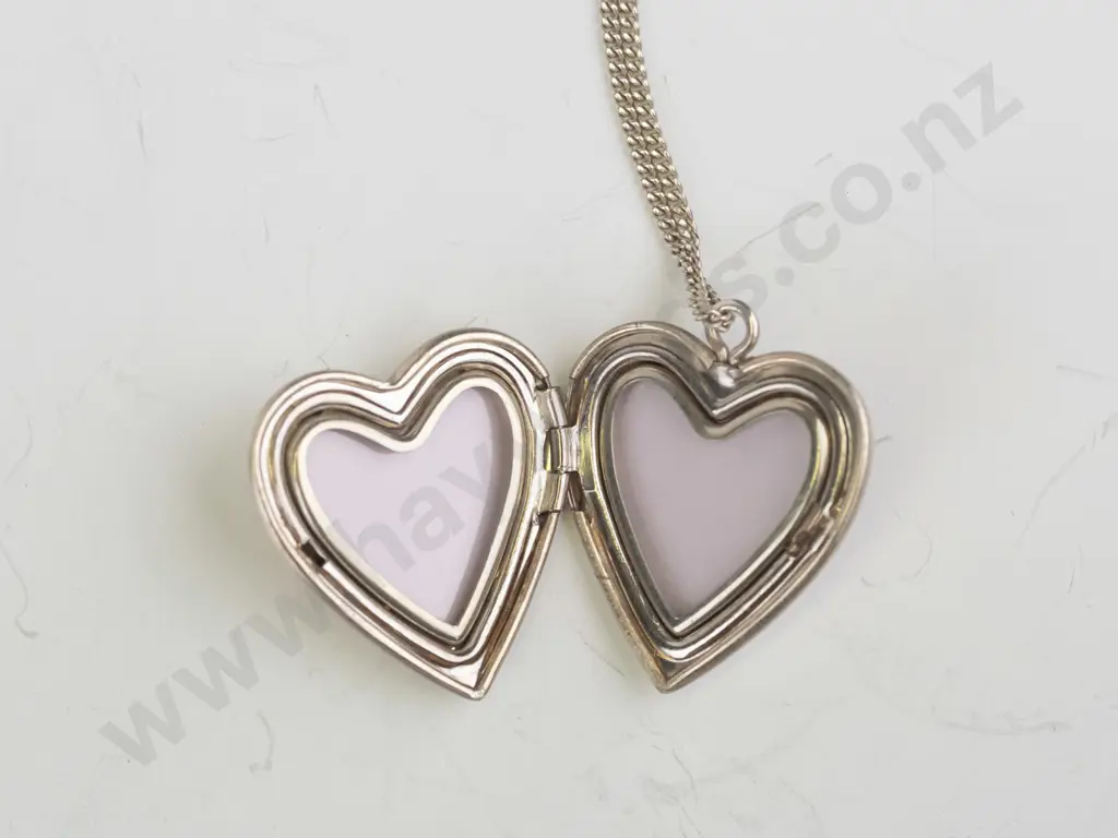 silver locket chain stamped 925 Image 1++