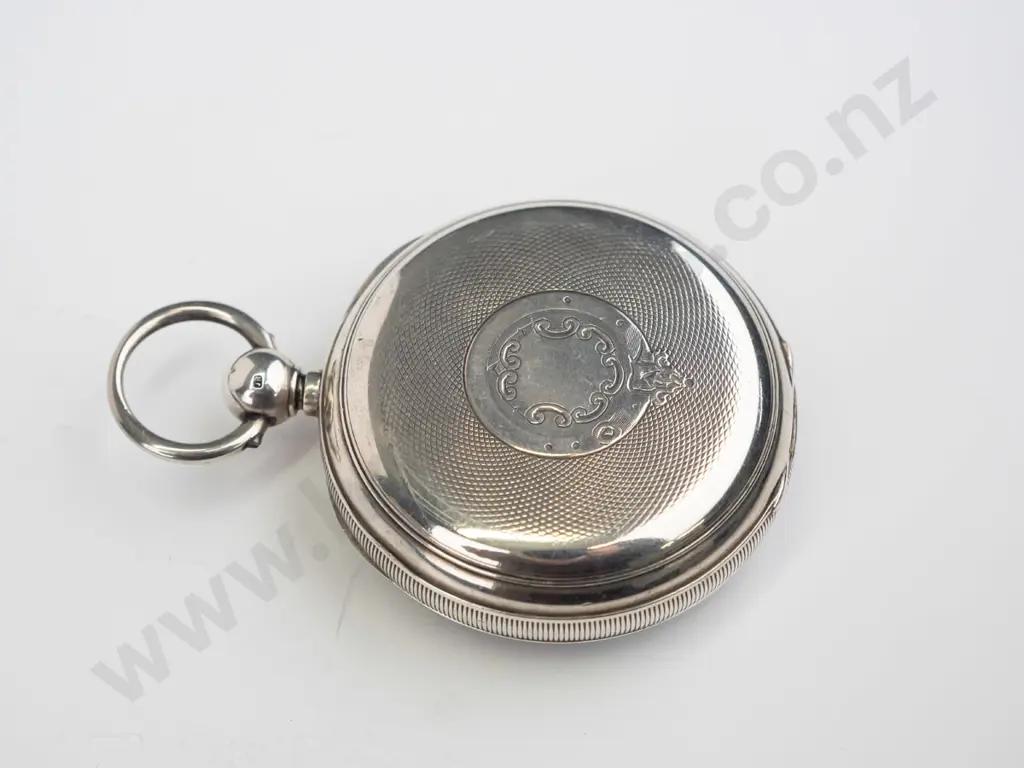 silver pocket watch 'Dawson & Co Dunedin' stamped lion, anchor, b - engraved in 1900 with name John Hand Image 1++