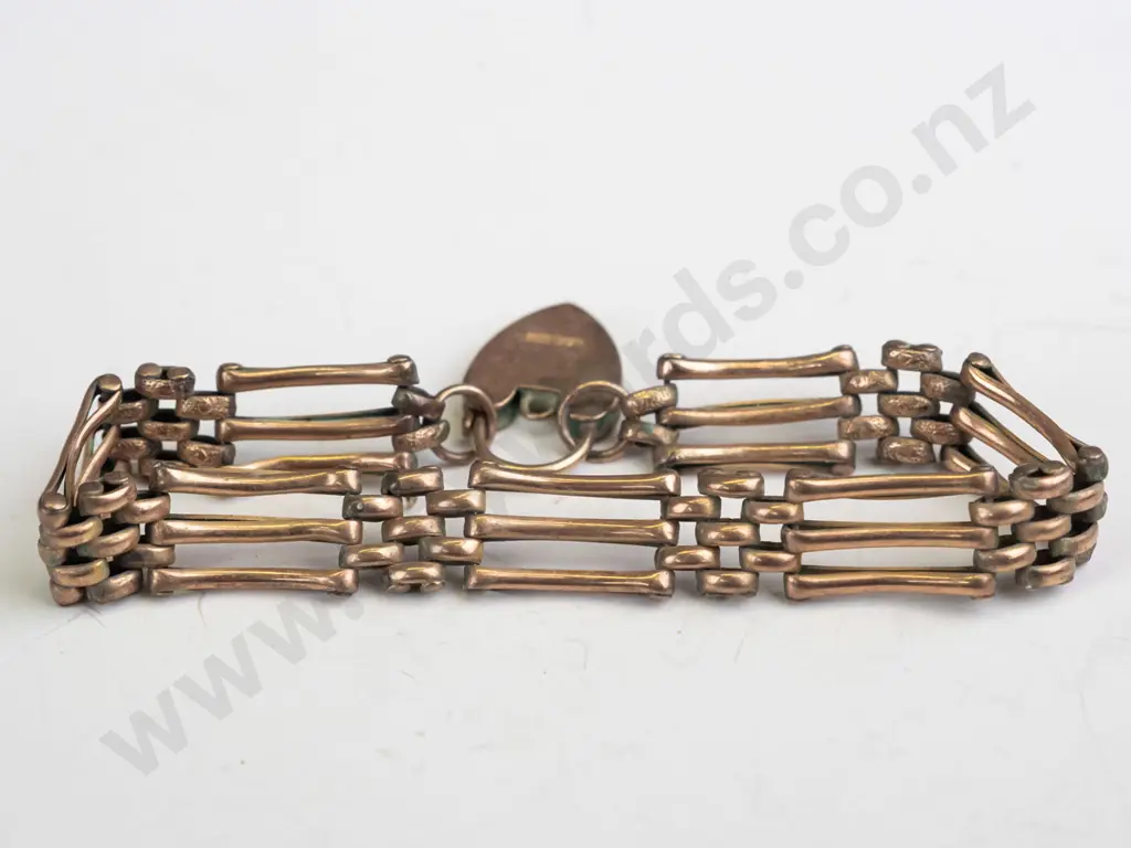 gate style bracelet stamped 9ct 13.8gm Image 1++