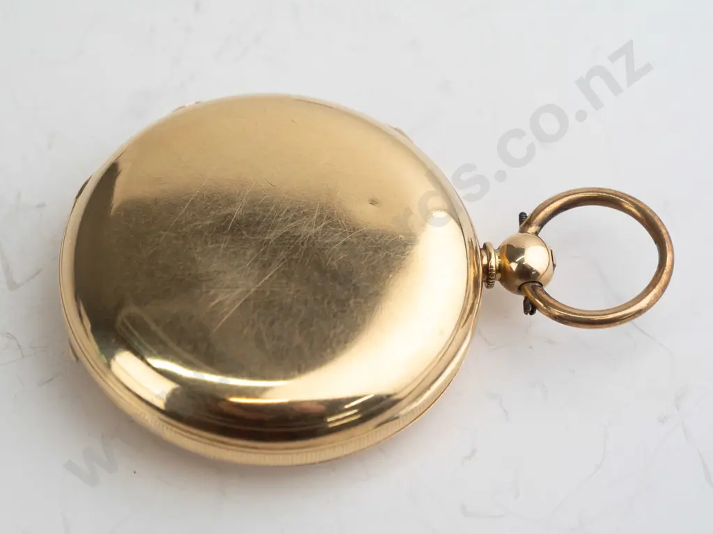 Rotheram London pocket watch, jewelled lever (18ct case approx 35gm) Image 1++