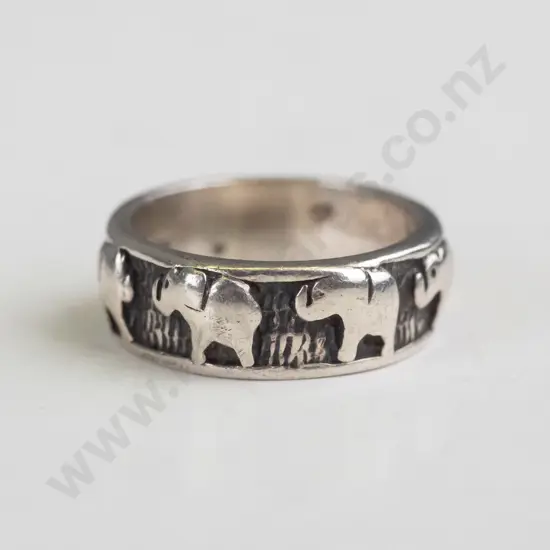 silver ring stamped 925 size J