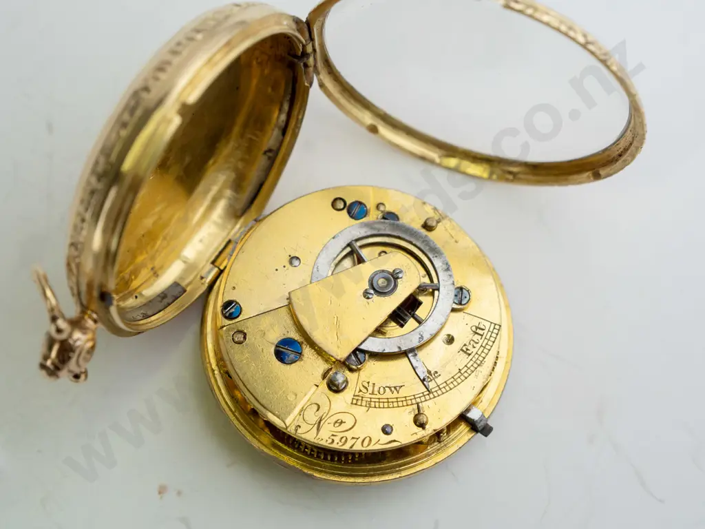 gold pocket watch (18K case approx 20gm) Image 1++