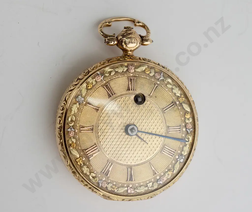 gold pocket watch (18K case approx 20gm) Image 1++