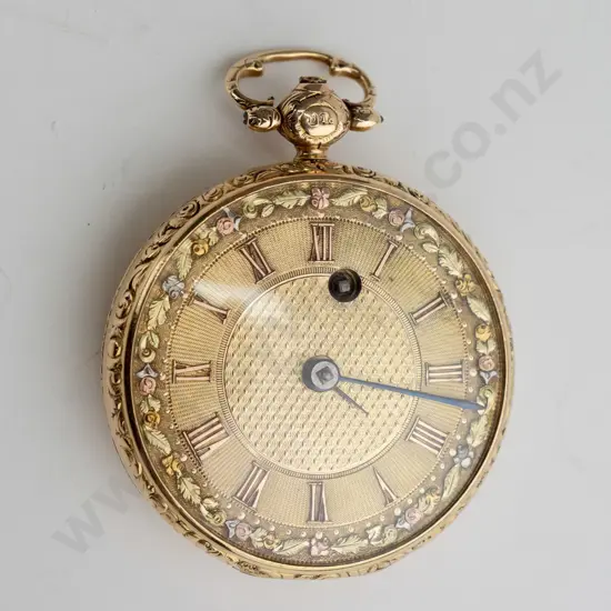 gold pocket watch (18K case approx 20gm)