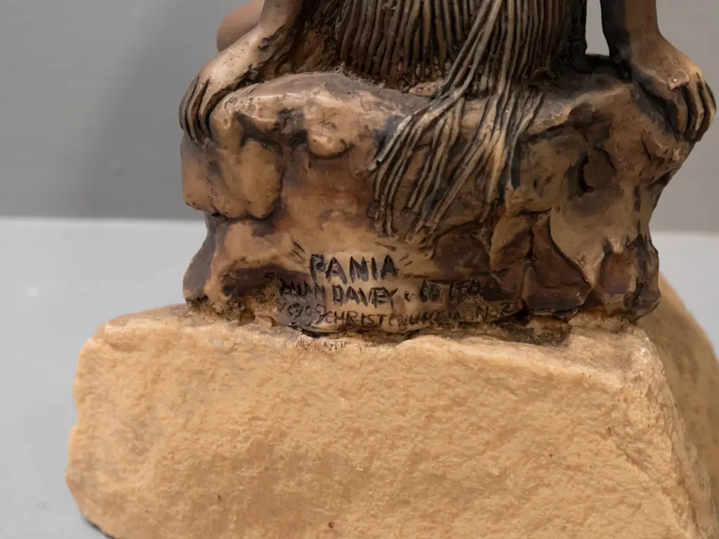 retro composite Pania of the Reef figure - marked Allan Davie & Co. Christchurch. Some wear or rubbing to finish on top Image 1++