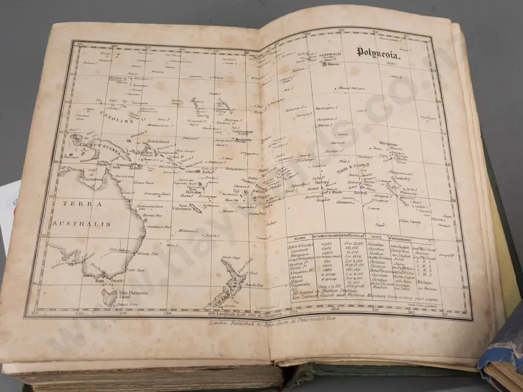 antique book: A Narrative of Missionary Enterprises in the South Sea Islands - John WIlliams, pub. 1837 - with wood Image 1++