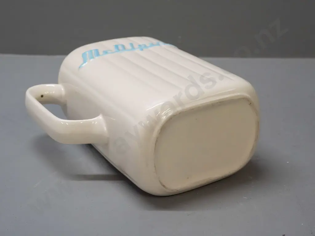 McAlpine refrigerator jug, unsure of age, in good condition H-220 W-200 handle to spout Image 1++