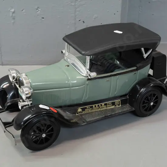 Jim Beam automobile decanter - 1929 Ford - sealed, minor damage to paper seal H-180 L-370