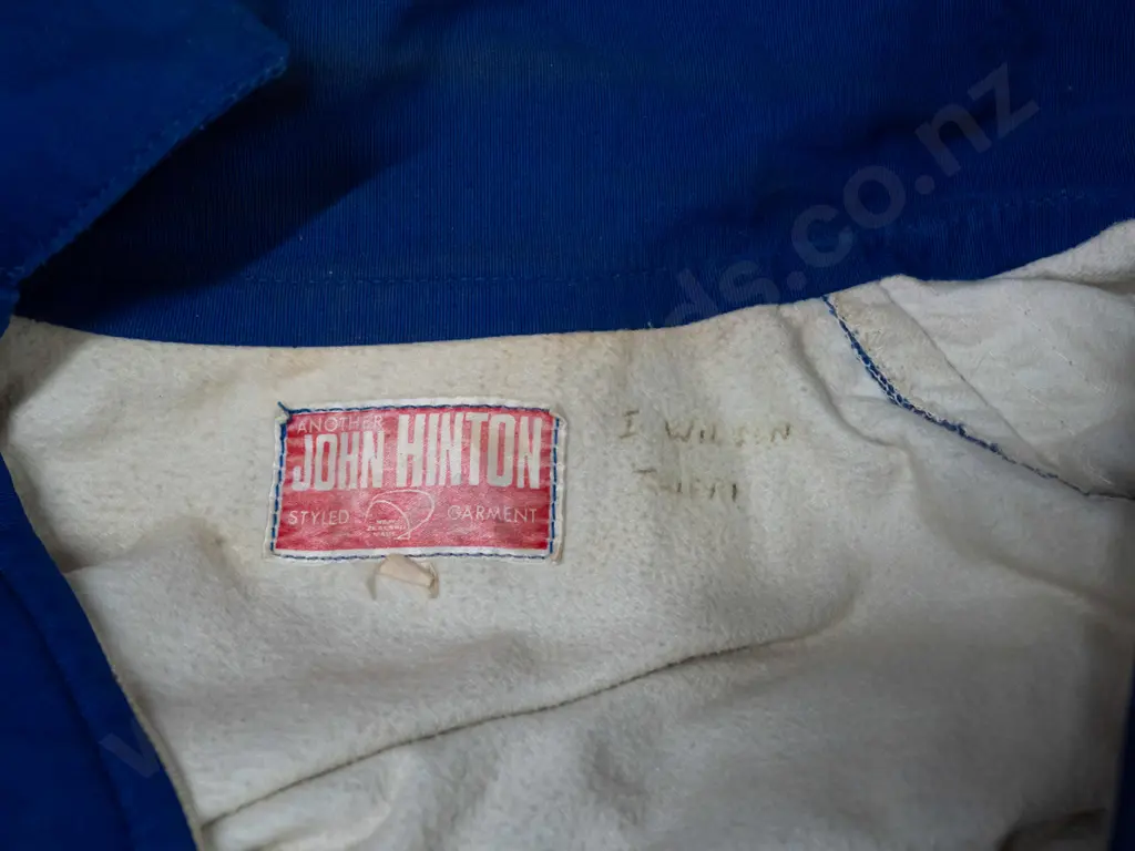 retro athletic outfit with track pants, top and spike shoes - embroidered "Taieri H. & A.A. Club" patch - age wear and Image 1++