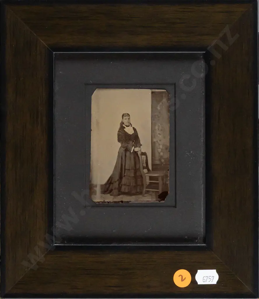 framed vintage photograph - portrait H95 W60 Image 1++