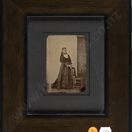 framed vintage photograph - portrait H95 W60