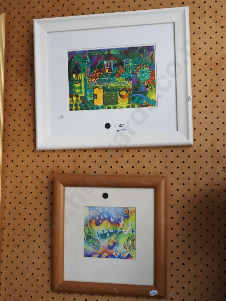 watercolour, felt tipped artwork - black dots Image 1++