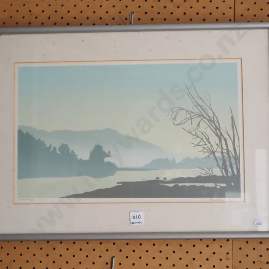framed print - Hutt River - foxing