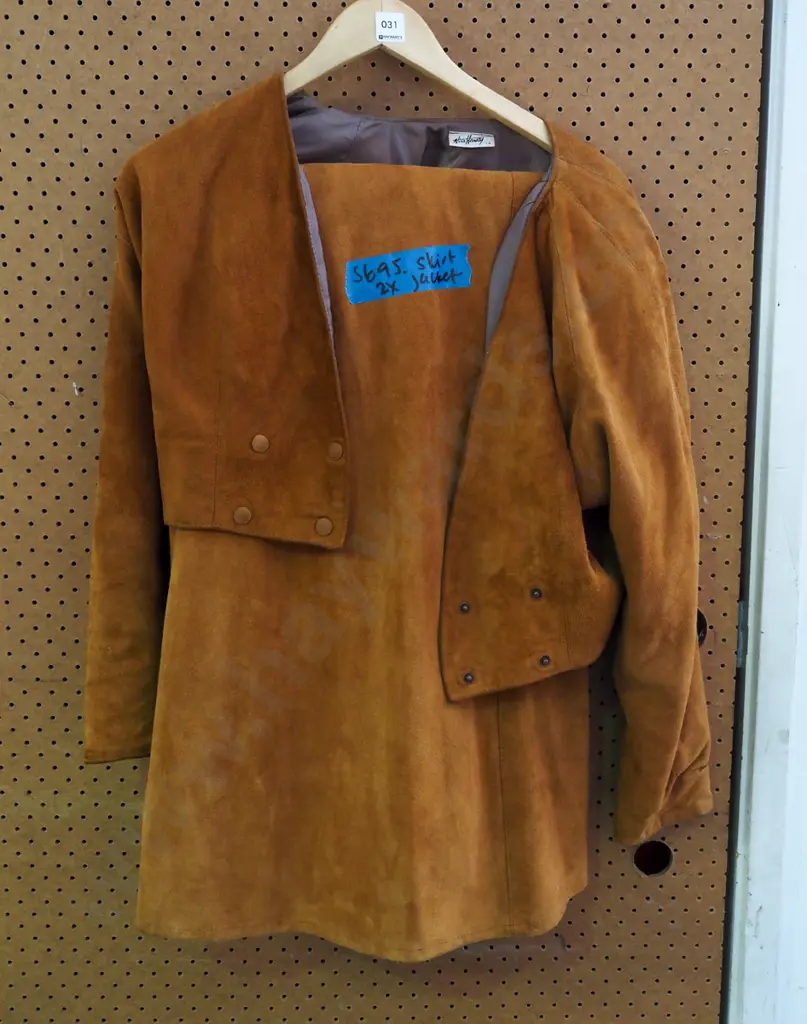 suede skirt and jacket Image 1++