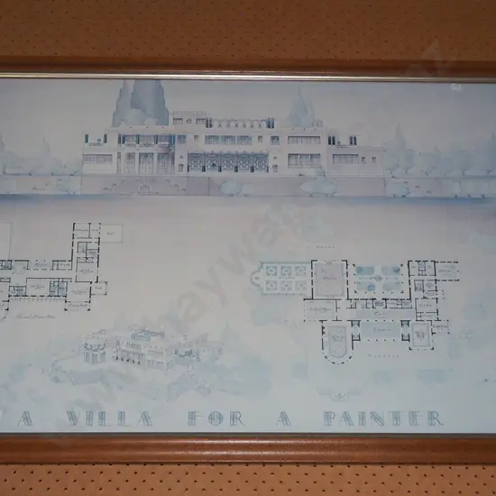 framed print - A Villa For A Painter - faded