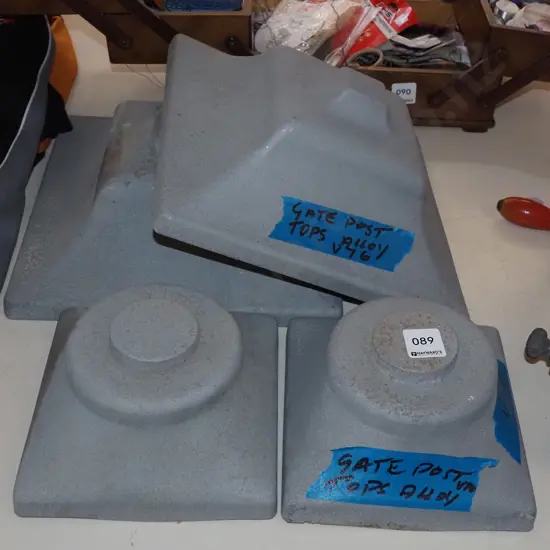 4x alloy gate post tops 