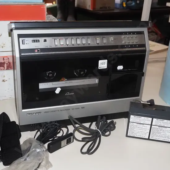 early Sharp video cassette recorder