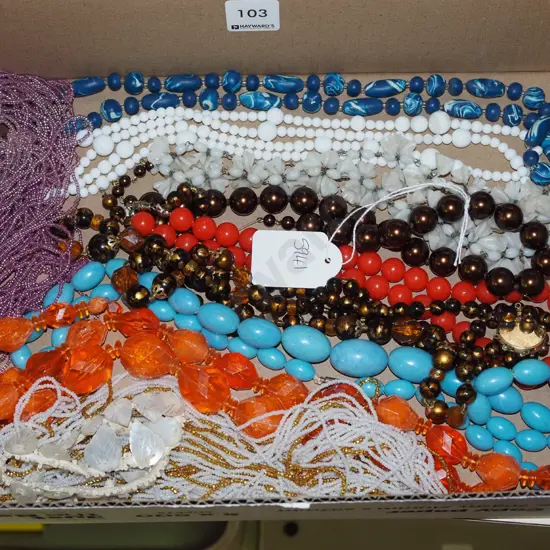 box of costume jewellery