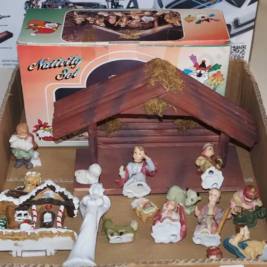boxed nativity scene