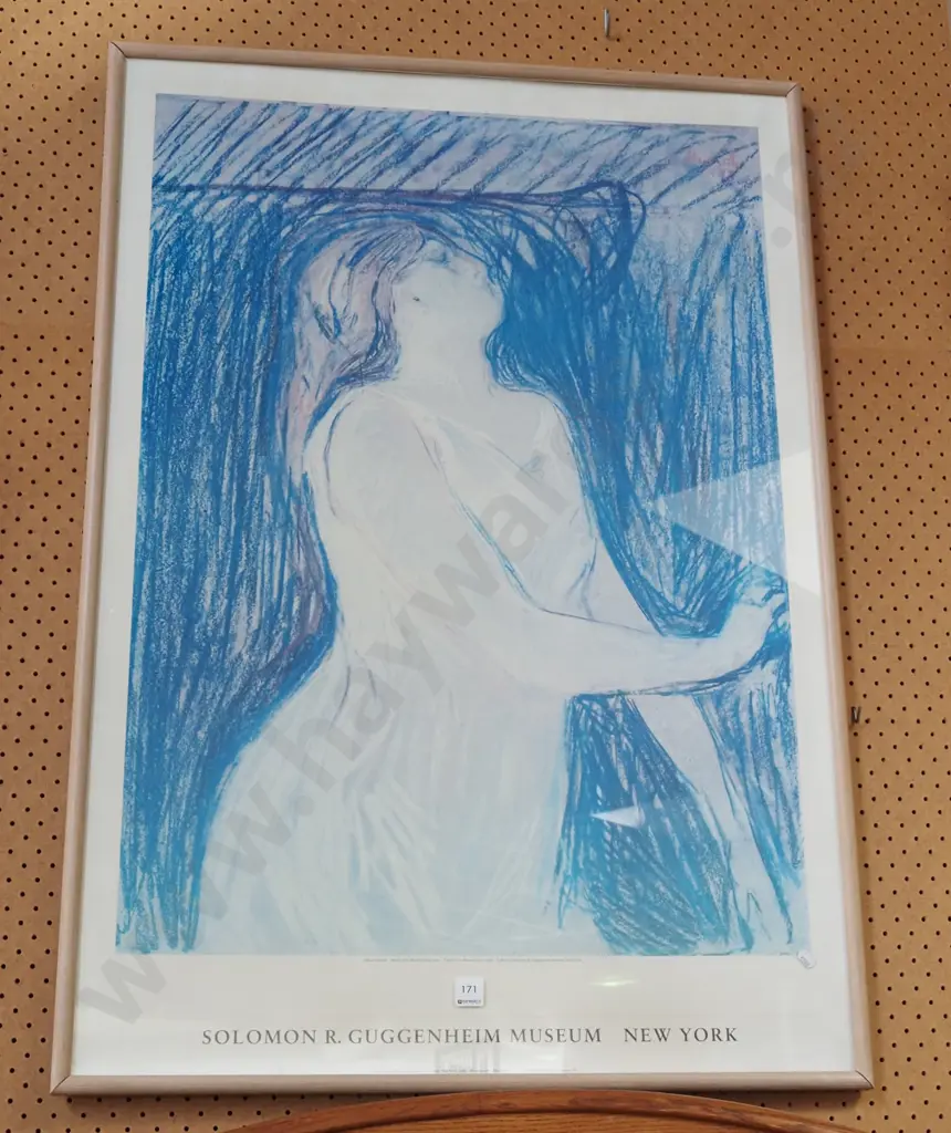 framed Guggenheim Museum Munch promotional poster Image 1++