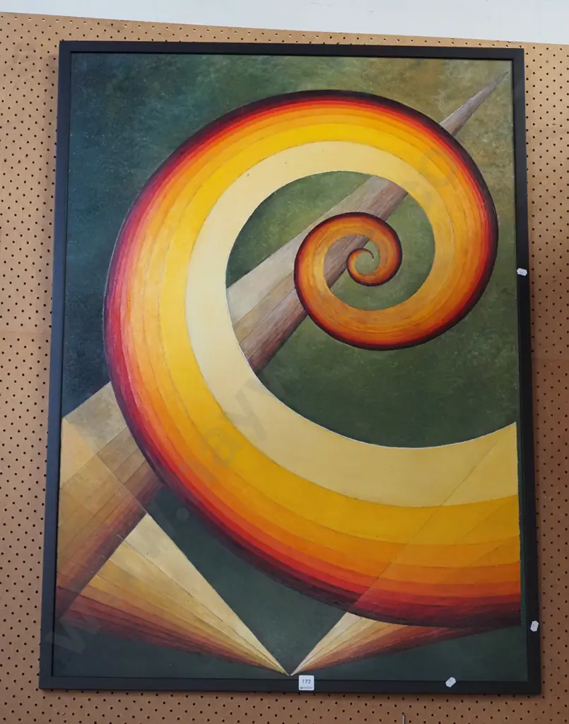 large framed oil - abstract Image 1++