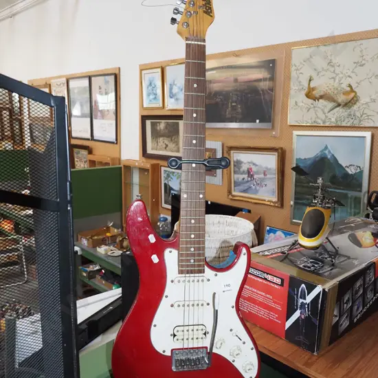 Ashton electric guitar and stand