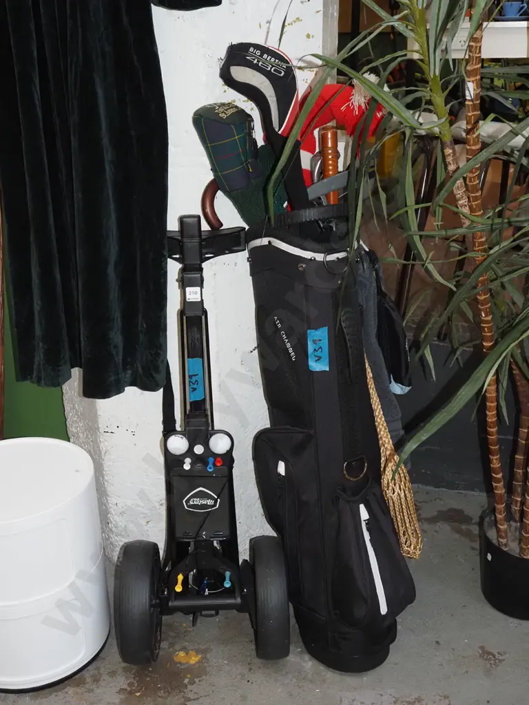 ladies golf clubs and trundler Image 1++