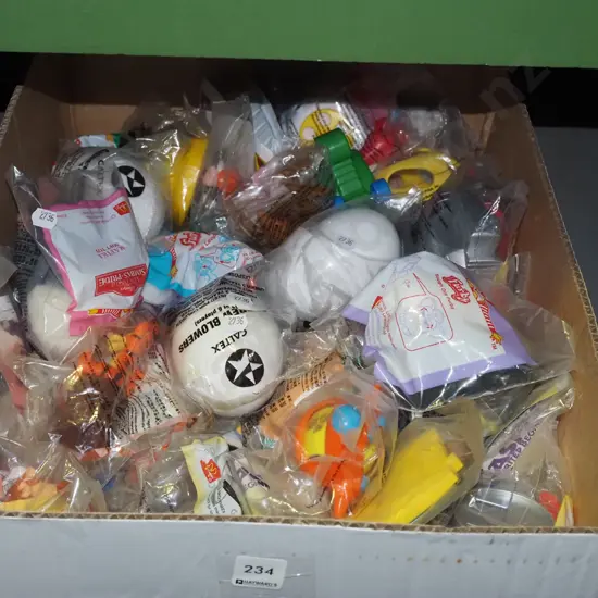 box; happy meals and other toys