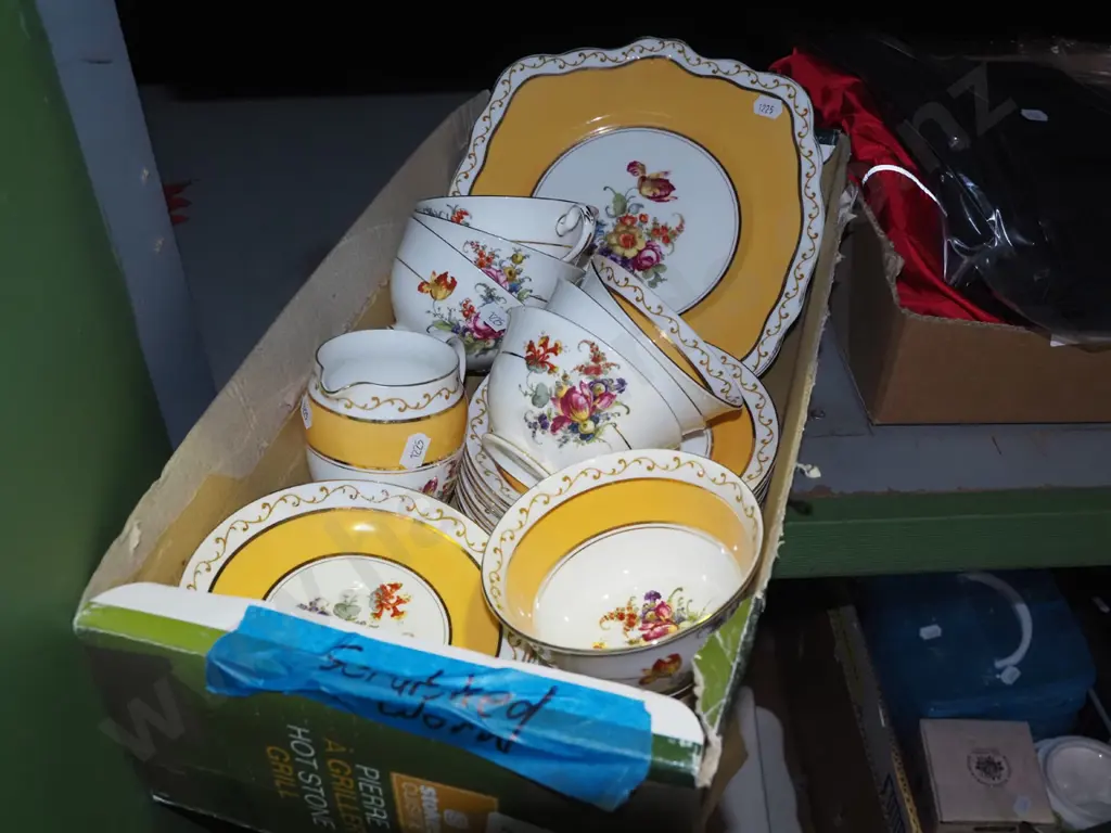 Foley china tea items - scratched and worn Image 1++