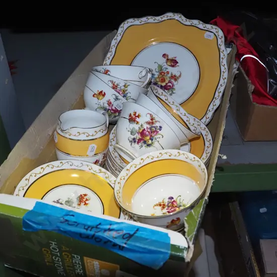 Foley china tea items - scratched and worn