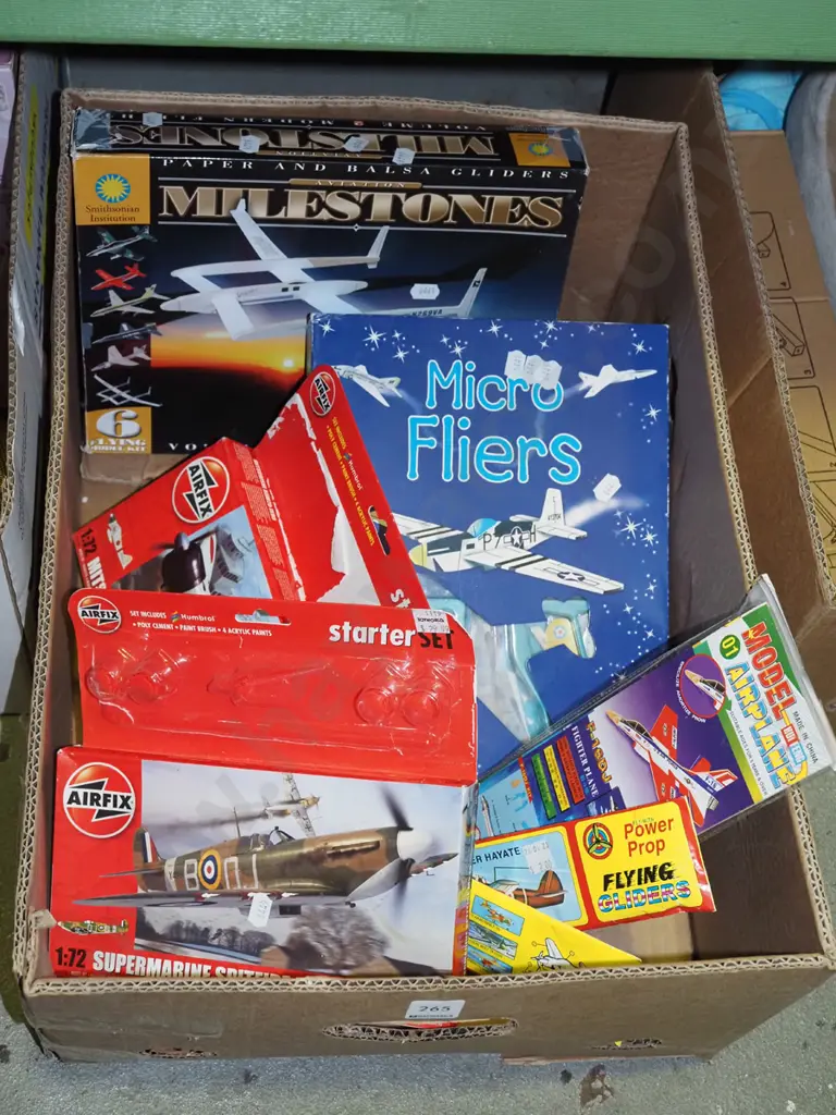 yet to be assembled plane model kits, paper gliders etc Image 1++