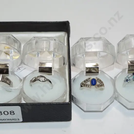 4x sterling silver rings