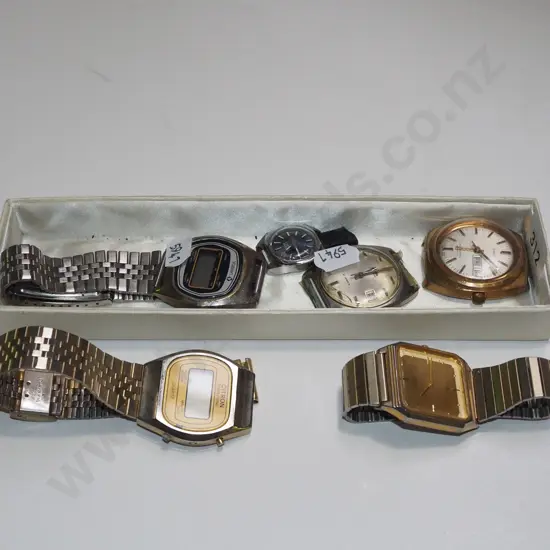 tray of wristwatches & part watches